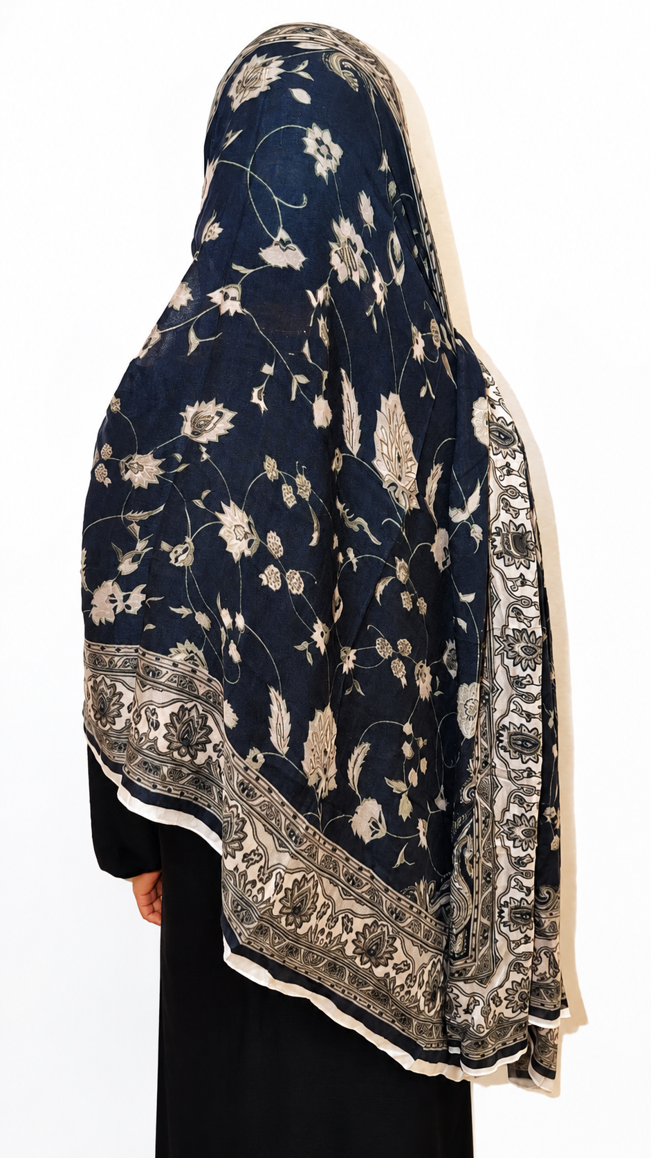 Azure Bloom Modal Hijab set