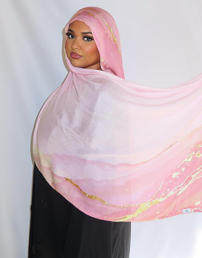 Rose Quartz Drip Hijab