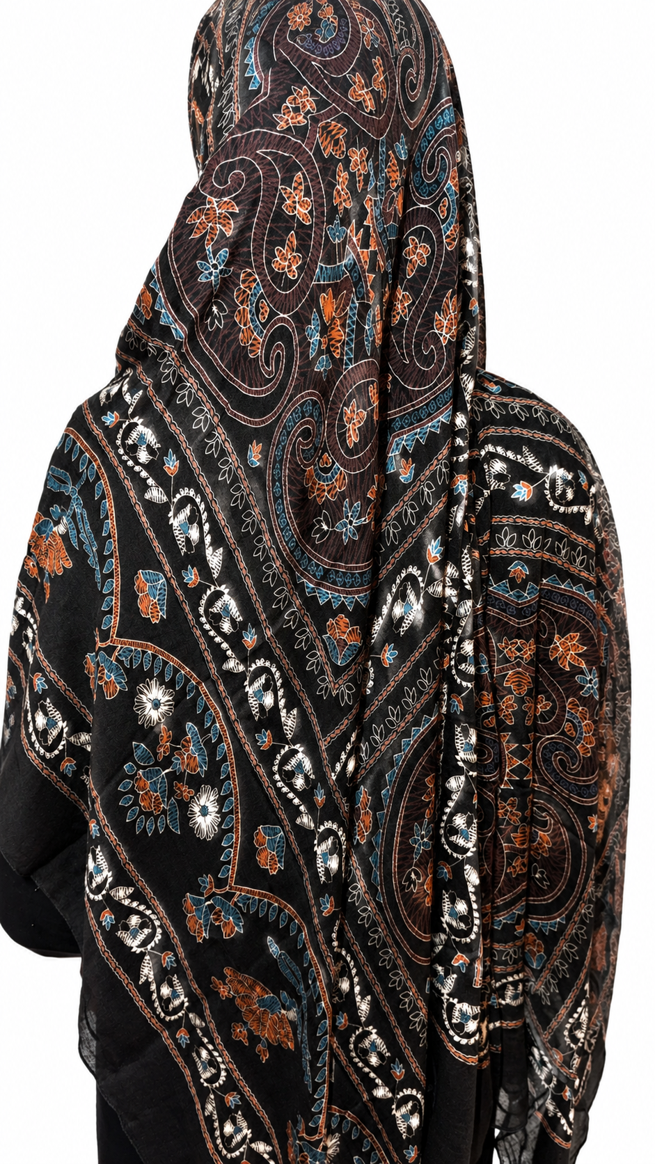 Ebony Mosaic Modal Hijab set