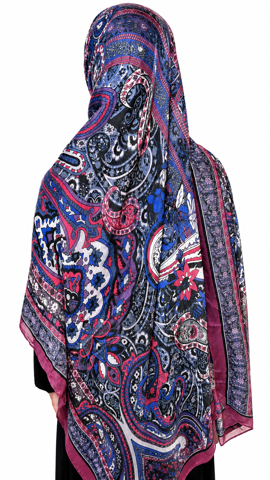 Sapphire Bloom Modal Hijab set