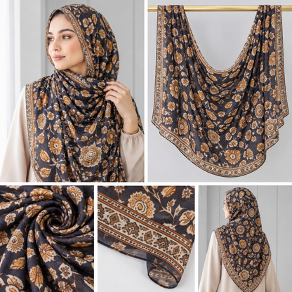 Autumn Mosaic  modal Hijab set