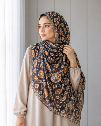 Autumn Mosaic  modal Hijab set