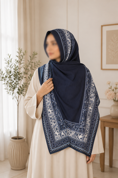 Blue Haven Modal Hijab set