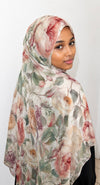 Ivory Bloom Hijab
