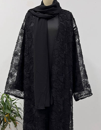 Black Abayas Set