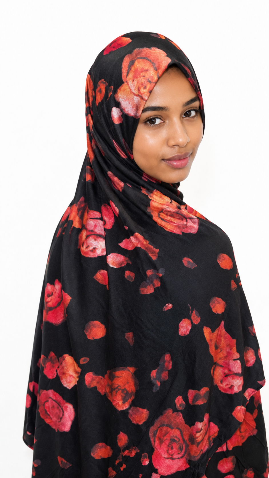 Crimson Bloom jersey hijab