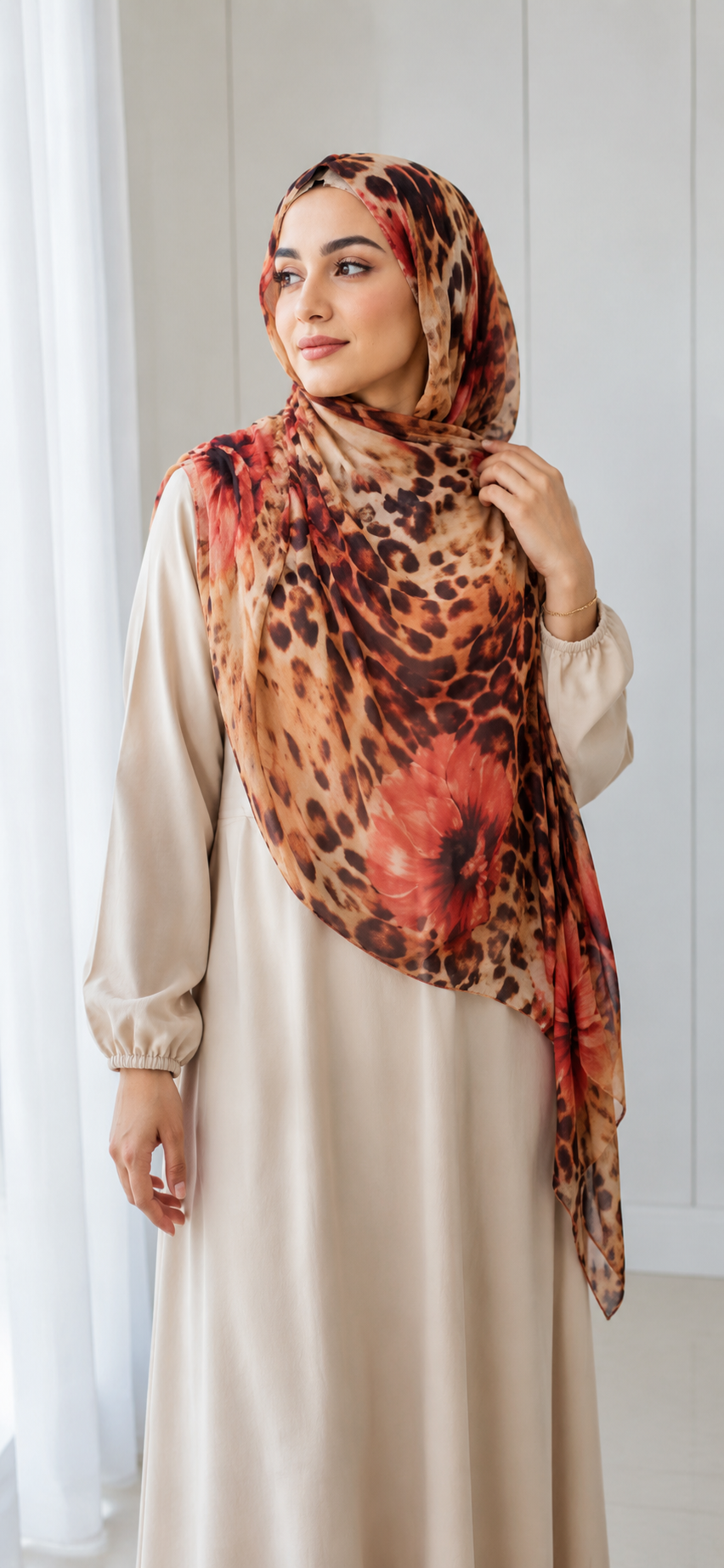 Ember Bloom modal Hijab set