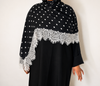 Black Polka Dot Lace Hijab