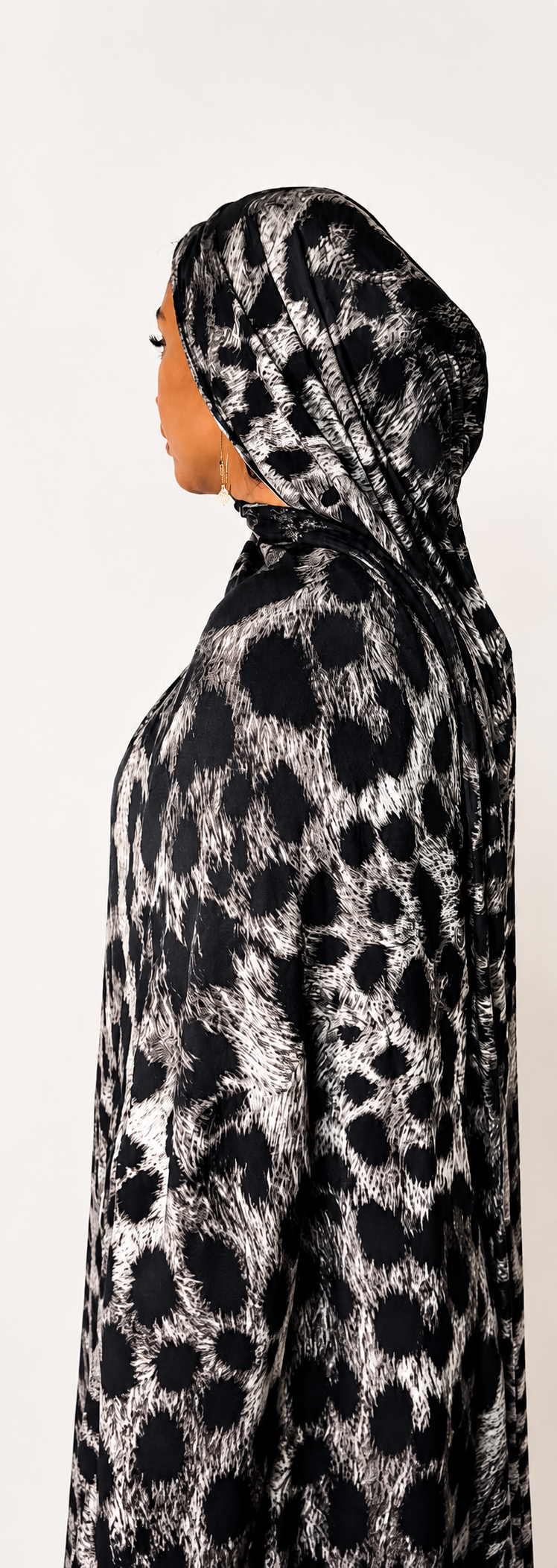 Smoky Leopard Print Jersey Hijab
