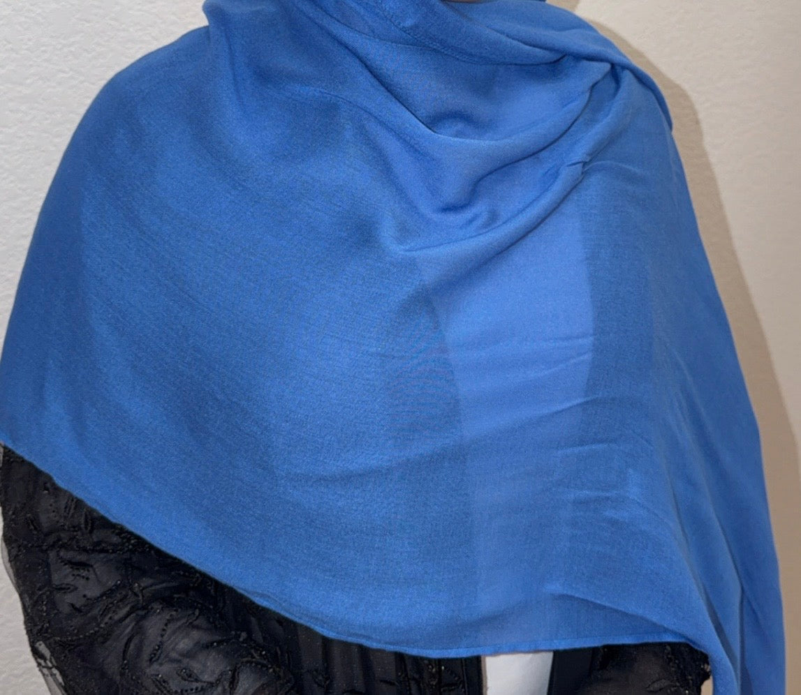 Blue Comfort Hijab and Under Cap Set