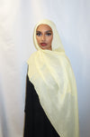 Lemon Yellow Plain Hijab Set