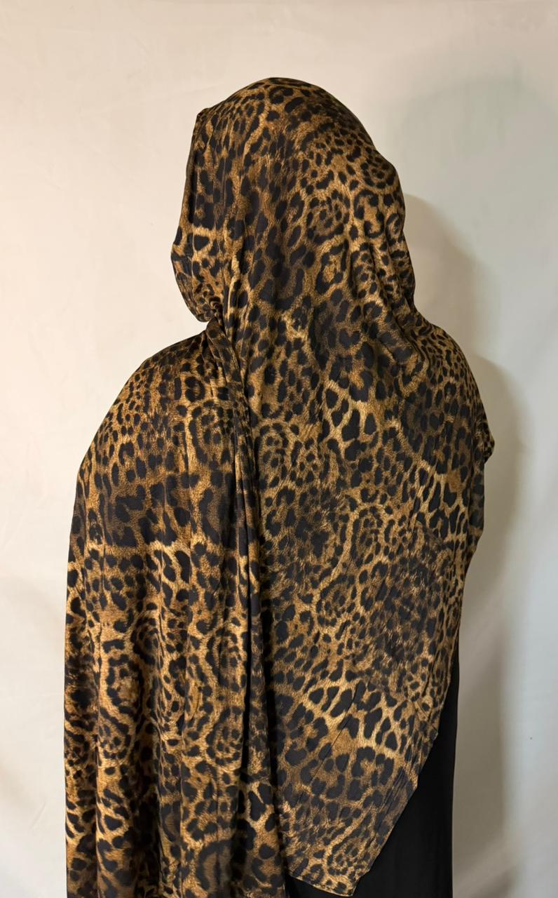 Leopard Jersey Hijab