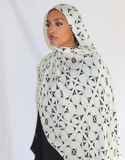 Geometric Elegance Hijab