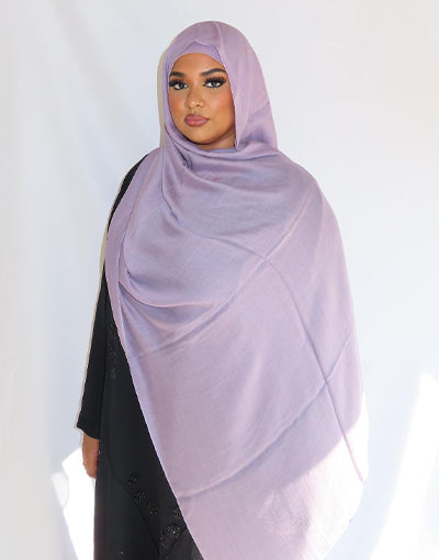 Lavender Mist Plain Hijab Set