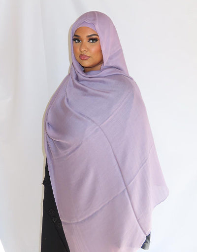 Lavender Mist Plain Hijab Set