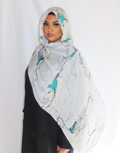 Arctic Vein Print Hijab