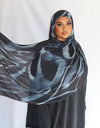 Midnight printed hijab